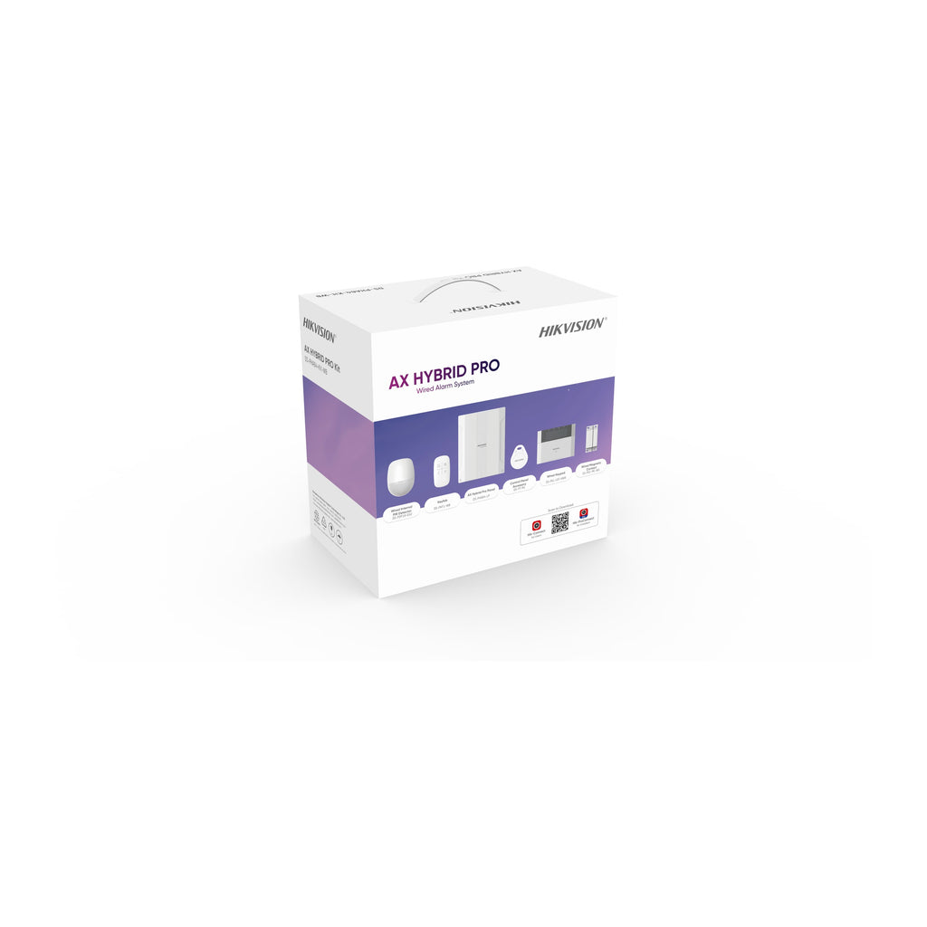 Kit alarma intrusión cableada HIKVISION AX Hybrid Pro DS-PHA64-Kit-WB(B)