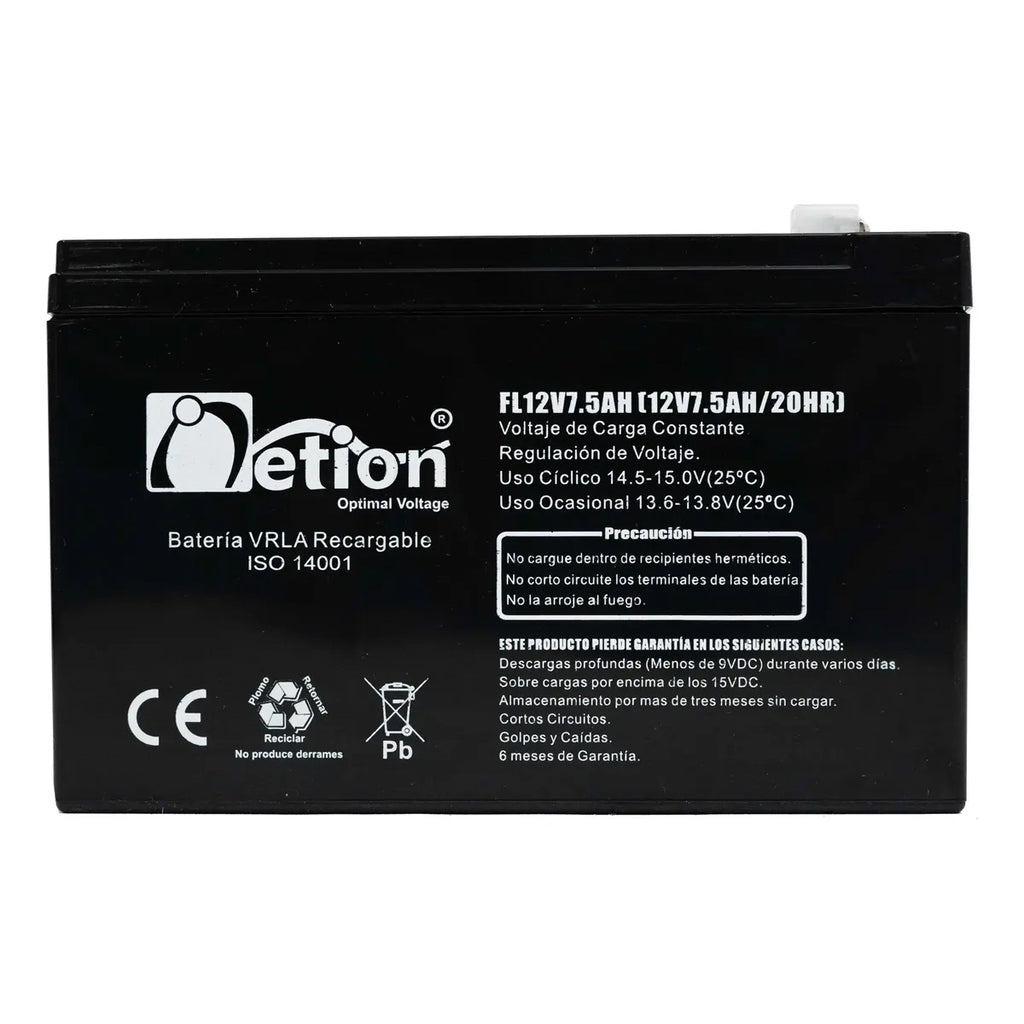 Batería 12V 7.5A NETION Kaiser (BAT-7.5AMP-12V-KAISER)