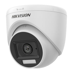 Cámara torreta audio Hikvision Luz Híbrida Inteligente 2MP DS-2CE76D0T-LPFS