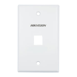 Placa embellecedora Hikvision rectangular americana 1 puerto RJ45 DS-1FPA1-A