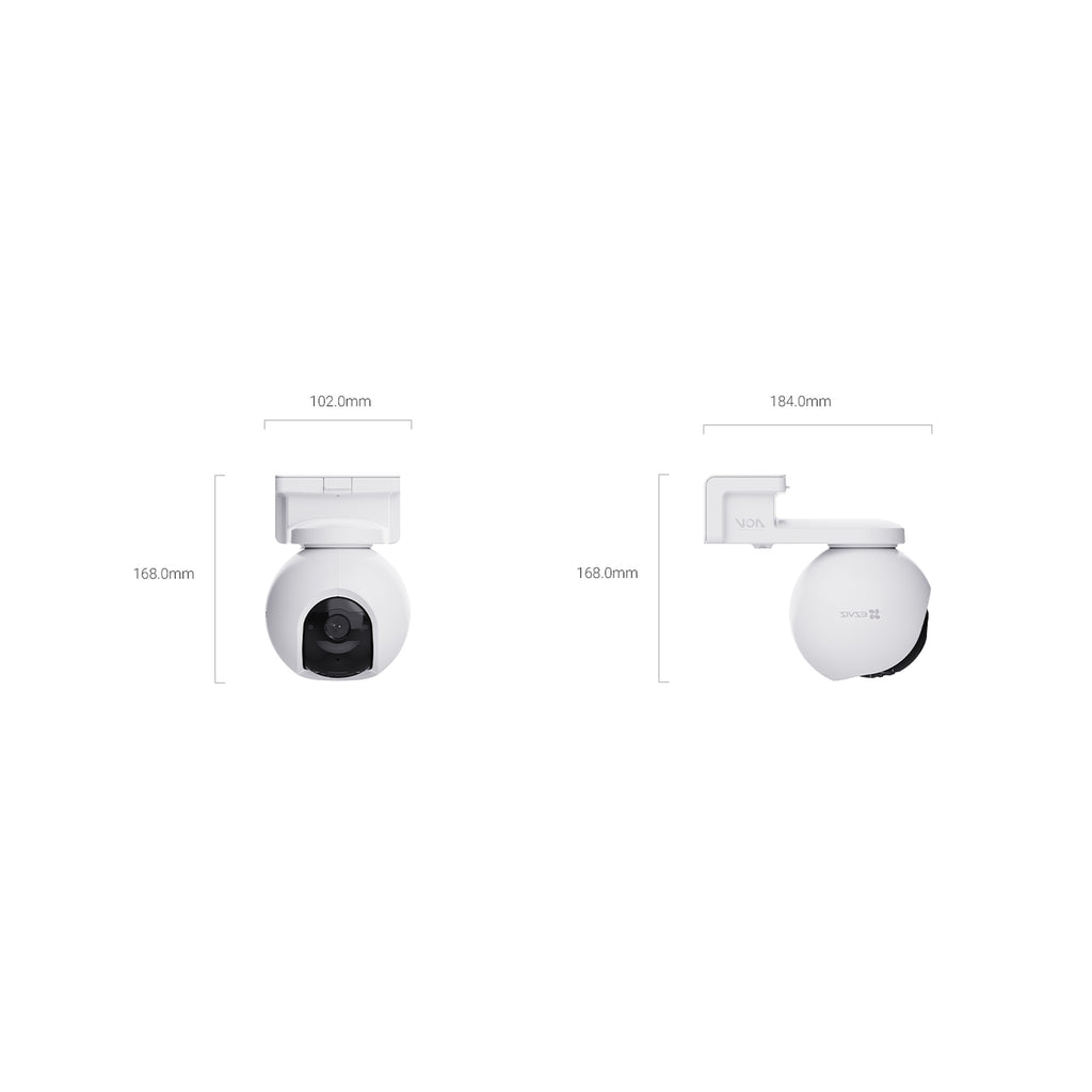 Kit cámara con batería EZVIZ EB8 Pro 4G 4K + panel solar 8W