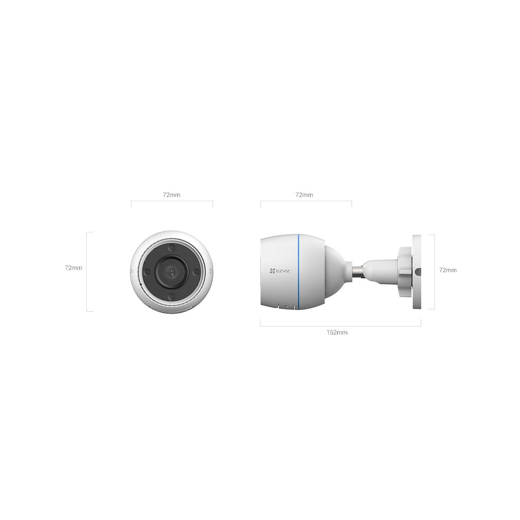 Cámara para hogar inteligente EZVIZ H3c Color WiFi 1080p