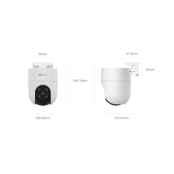 Cámara Wi-Fi con paneo e inclinación EZVIZ H8c 2K exterior 360°