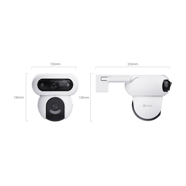 Cámara Wi-Fi doble lente EZVIZ H90 Dual 2K⁺ (2K⁺ & 2K⁺)