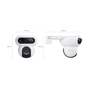 Cámara Wi-Fi doble lente EZVIZ H90 Dual 2K+ & 2K+ con movimiento pan/tilt