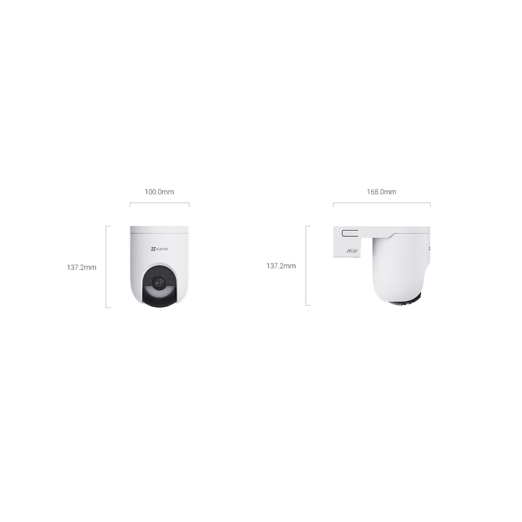 Kit cámara con batería EZVIZ HB8 Lite 4G + panel solar 5W