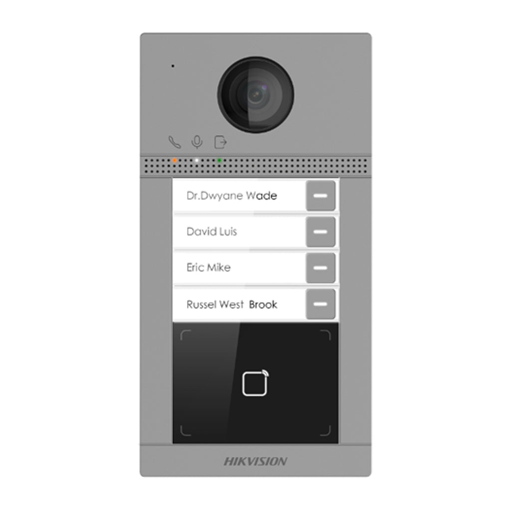 Estación de puerta tipo villa Hikvision IP 4 botones DS-KV8413-WME1(C)