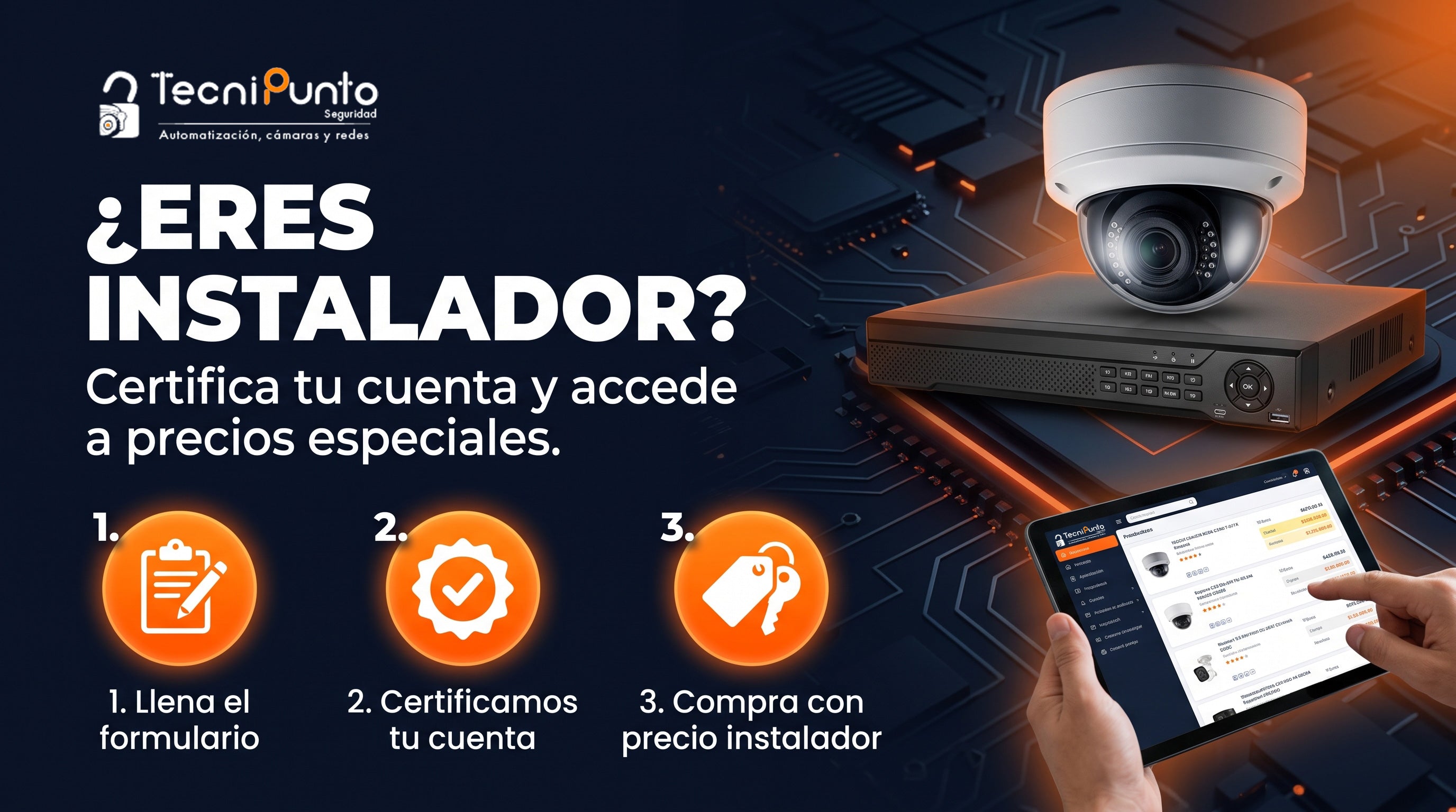 Tecnipunto Seguridad motores para puertas y conectividad