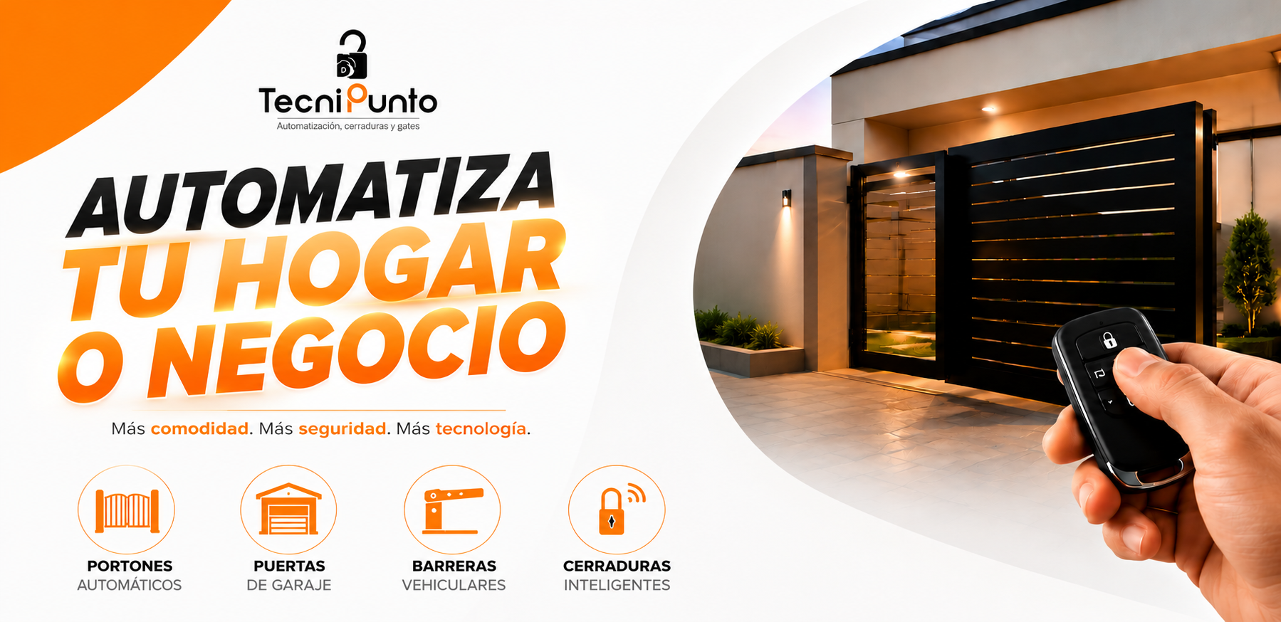Tecnipunto Seguridad motores para puertas y conectividad