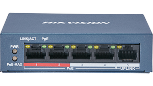Conmutador POE no administrado Fast Ethernet de 4 puertos DS-3E0105P-E/M(B)