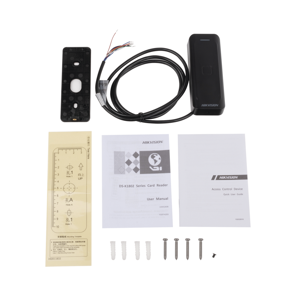 Lector de Tarjetas PROX EM Exterior IP65 DS-K1802E