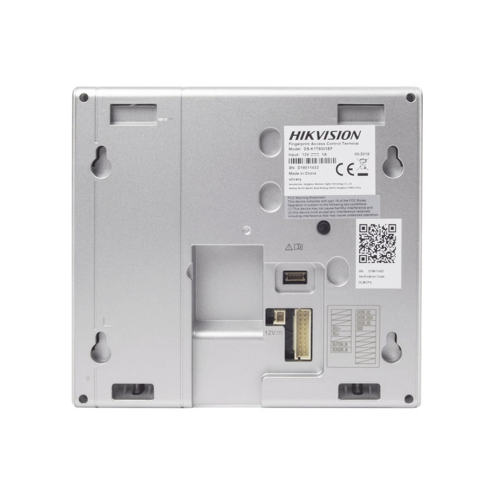 Terminal de Control de Acceso y Asistencia DS-K1T8003MF