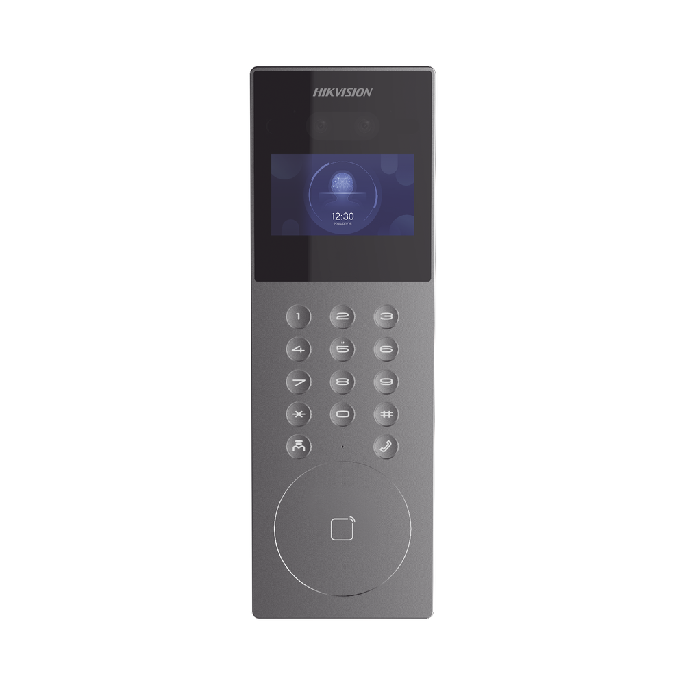 Videoportero IP Multiapartamento con Reconocimiento Facial Llamada a App HikConnectDS-KD9203-E6
