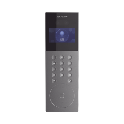 Videoportero IP Multiapartamento con Reconocimiento Facial Llamada a App HikConnectDS-KD9203-E6