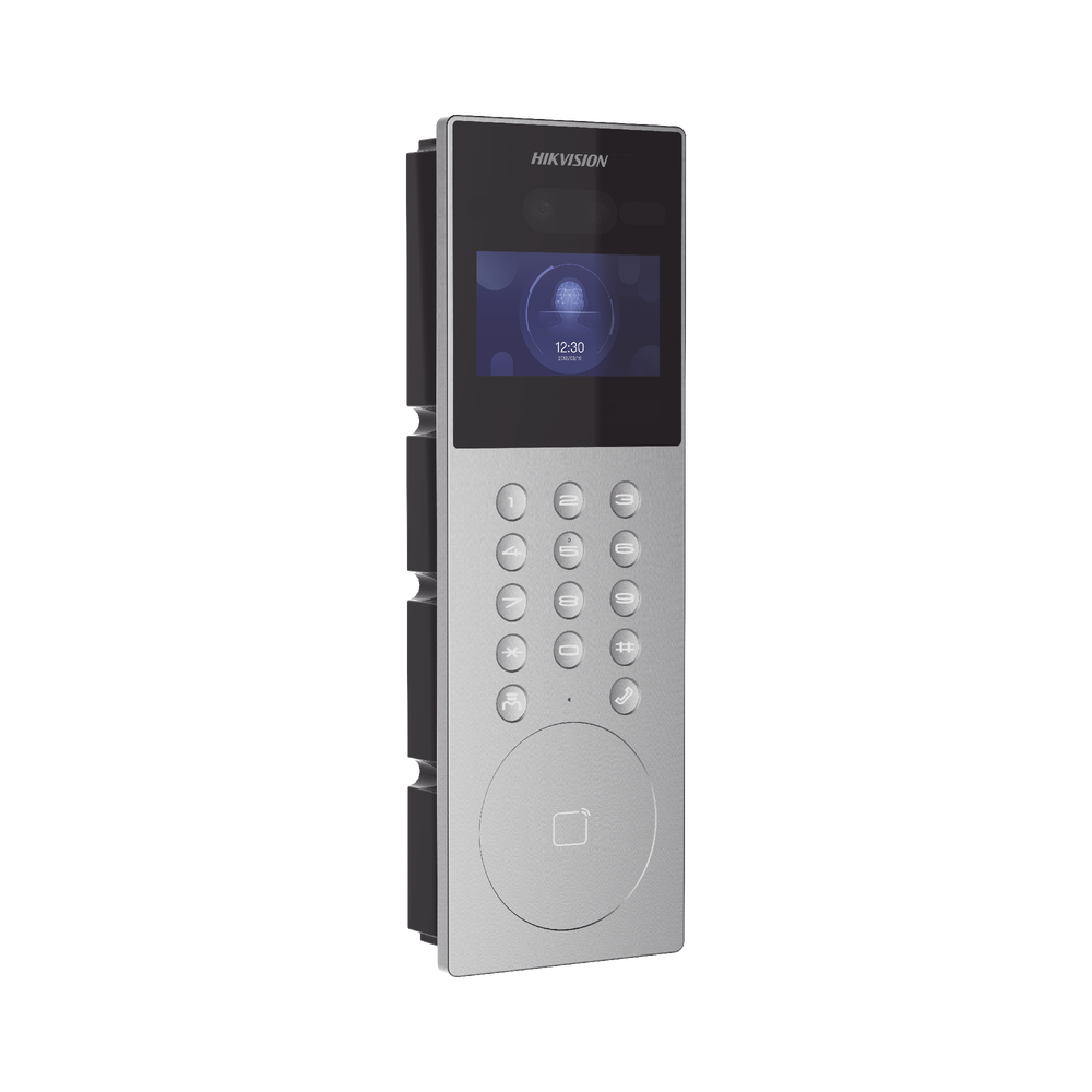 Videoportero IP Multiapartamento con Reconocimiento Facial Llamada a App HikConnectDS-KD9203-E6