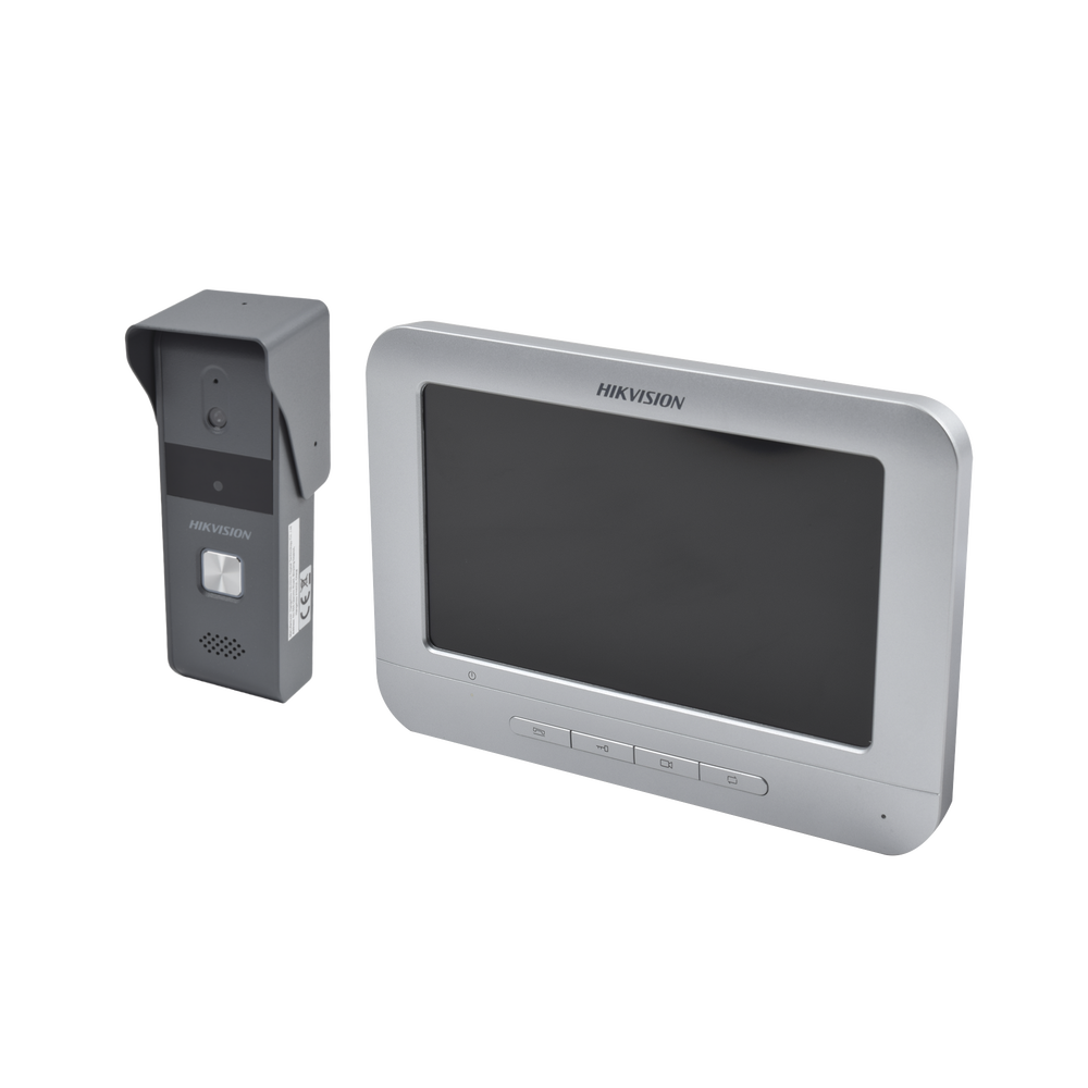 Kit de Videoportero Analógico con Pantalla LCD a Color de 7" DS-KIS203T