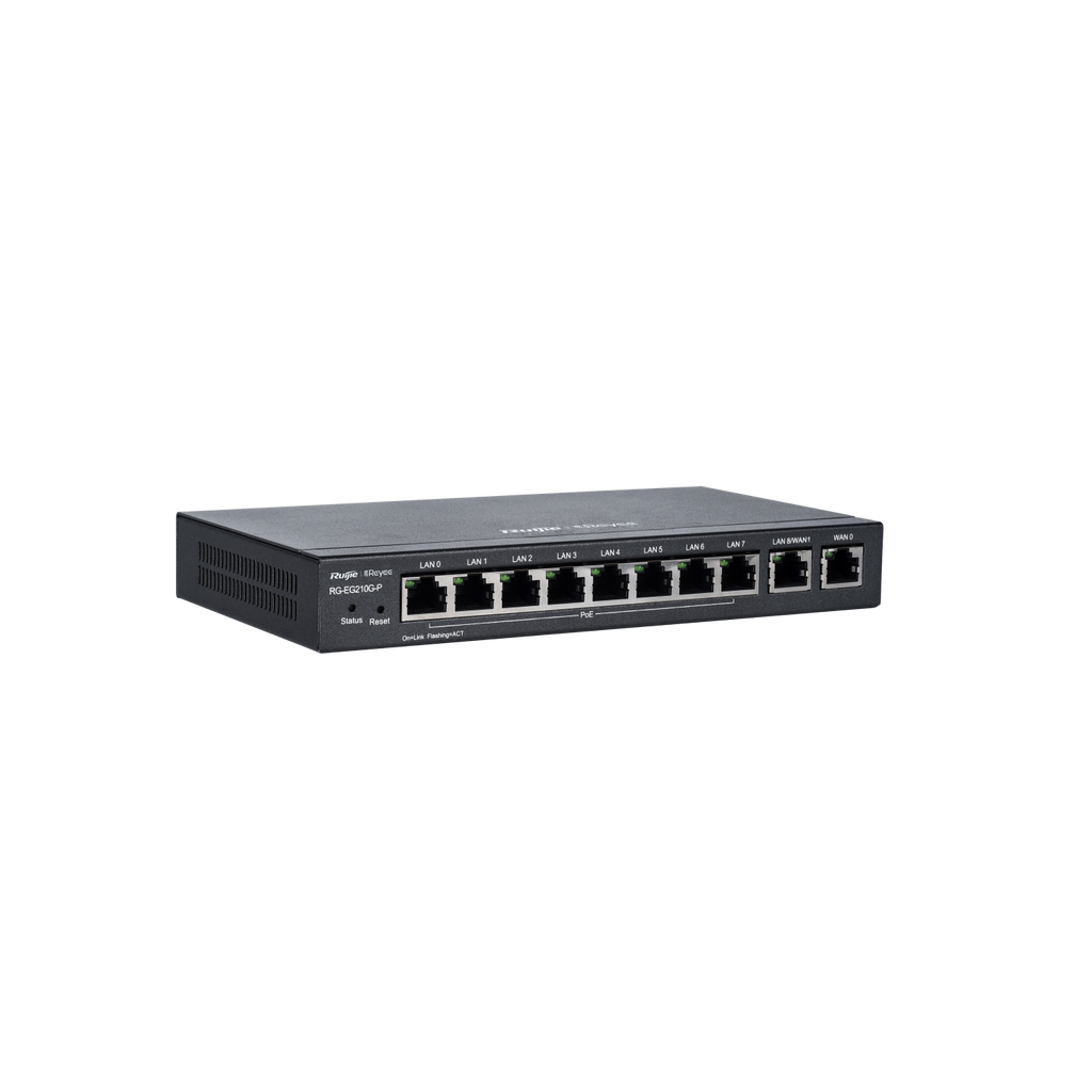 Router PoE Gigabit de 10 puertos administrado en la nube EG210G-P